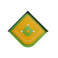 Baseball 3d icon render clipart png