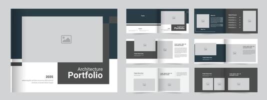 Modern Architecture Portfolio Landscape Template vector