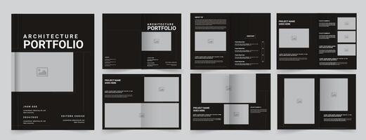 Portfolio Design Template, Architecture portfolio brochure design vector