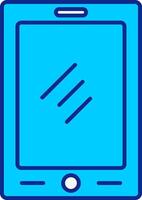 Tablet Blue Filled Icon vector