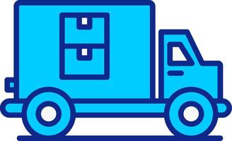 Free Delivery Blue Filled Icon vector