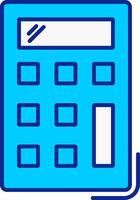 Calculator Blue Filled Icon vector