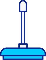 Floor Wiper Blue Filled Icon vector