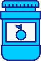 Jam Blue Filled Icon vector