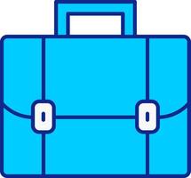 Briefcase Blue Filled Icon vector