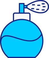 Perfume Bottle Blue Filled Icon vector