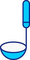 Ladle Blue Filled Icon vector