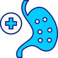 Gastroenterology Blue Filled Icon vector