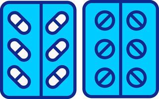 General Medicines Blue Filled Icon vector