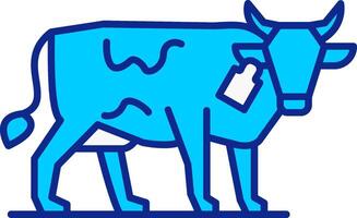 Livestock Farming Blue Filled Icon vector