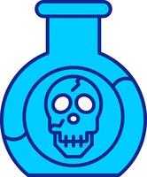 Poison Blue Filled Icon vector