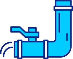 Water Supply Blue Filled Icon vector