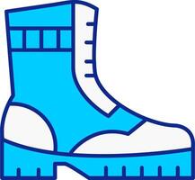 Boot Blue Filled Icon vector