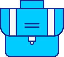 Suitcase Blue Filled Icon vector