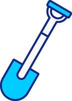 Shovel Blue Filled Icon vector