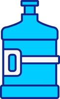 Water Flask Blue Filled Icon vector