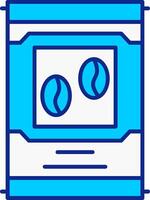 Beans Blue Filled Icon vector