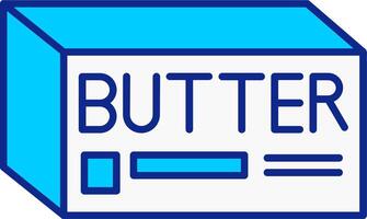 Butter Blue Filled Icon vector