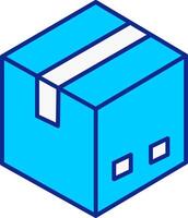 Delivery Box Blue Filled Icon vector