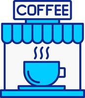 Coffee Blue Filled Icon vector