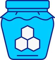 Honey Blue Filled Icon vector