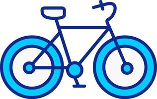 Bicycle Blue Filled Icon vector