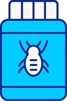 pesticida azul lleno icono vector