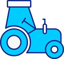 Tractor Blue Filled Icon vector