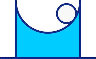 Friction Blue Filled Icon vector