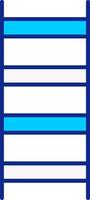 Ladder Blue Filled Icon vector