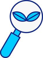 Organic Search Blue Filled Icon vector