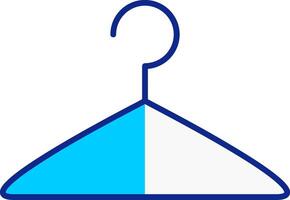 Cloth Hanger Blue Filled Icon vector