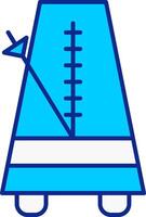 Metronome Blue Filled Icon vector