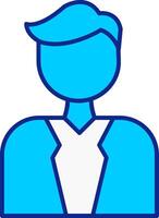 Groom Blue Filled Icon vector