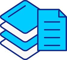 Stacks Blue Filled Icon vector