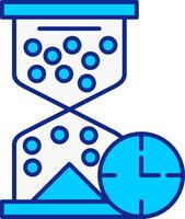 Hourglass Blue Filled Icon vector