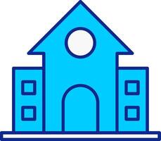 School Blue Filled Icon vector