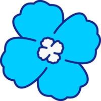 Violet Blue Filled Icon vector