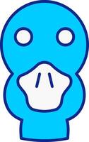 Duck Blue Filled Icon vector