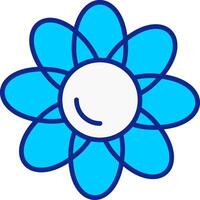 Clematis Blue Filled Icon vector