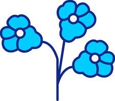 Dogbane Blue Filled Icon vector