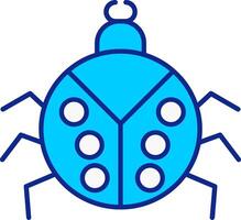 Beetle Blue Filled Icon vector