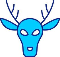 Deer Blue Filled Icon vector