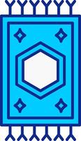 Carpet Blue Filled Icon vector