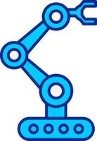 Robotics Blue Filled Icon vector