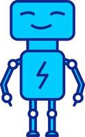 Bot Blue Filled Icon vector