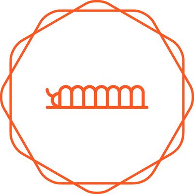 Caterpillar Vector Icon