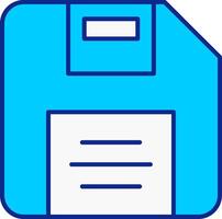 Diskette Blue Filled Icon vector