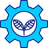 Ecology Blue Filled Icon vector