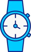 Watch Blue Filled Icon vector